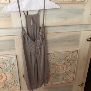 Ossira Grey V Neck Blouse
